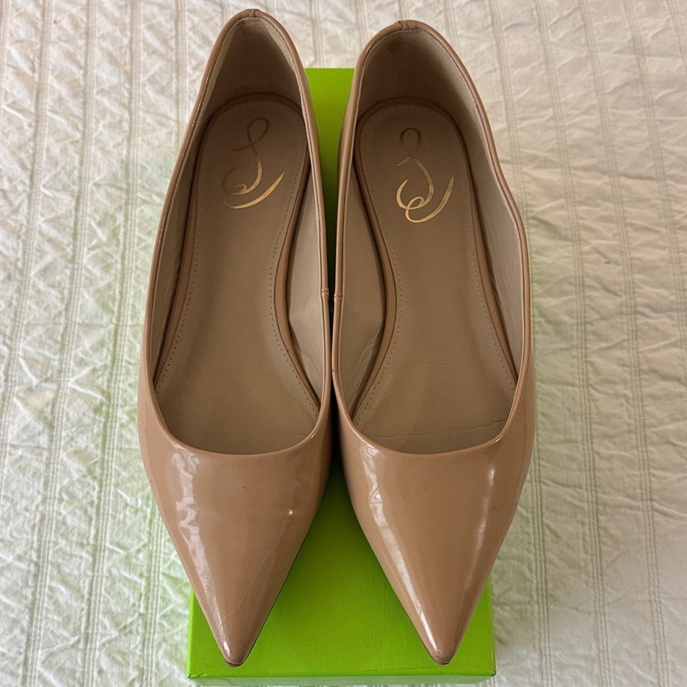 Sam Edelman Wanda nude patent flats
